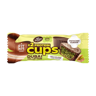 Протеиновые конфеты глазированные "Фисташковая кунафа" Protein Cups FitKit